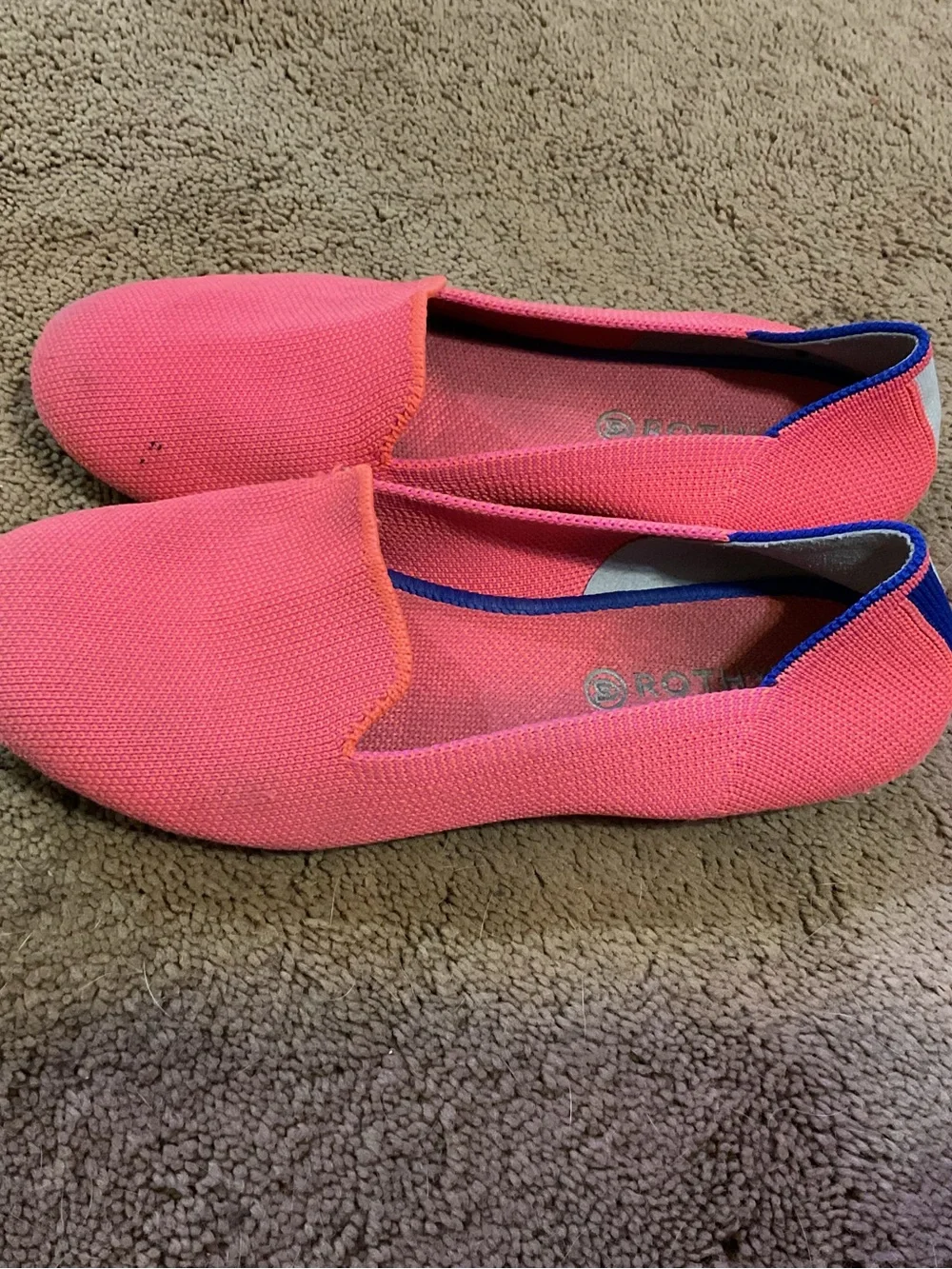 Rothy's Kids Flamingo Loafers size 4